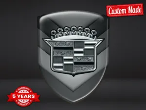 Cadillac Badges Silicone Auto Résistants Qualité Pro ST